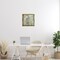 Stupell Industries Complex Abstract with Blue Floater Framed Canvas Wall Art Design by Justin Turner